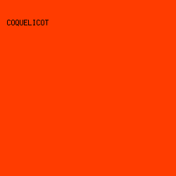 FF3C00 - Coquelicot color image preview