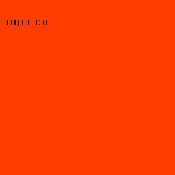 ff3d00 - Coquelicot color image preview