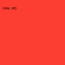 FC3D32 - Coral Red color image preview