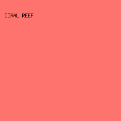FF736F - Coral Reef color image preview