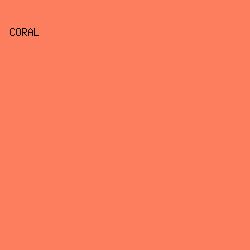 fc7e5e - Coral color image preview