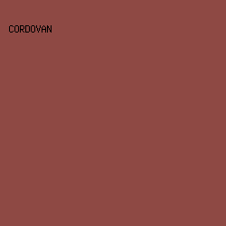 8E4944 - Cordovan color image preview