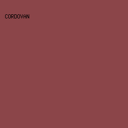 8b4549 - Cordovan color image preview