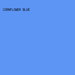 5D95F5 - Cornflower Blue color image preview