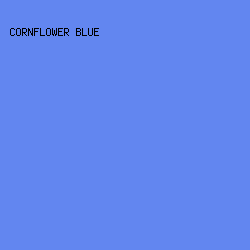 6286f0 - Cornflower Blue color image preview