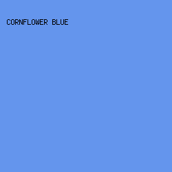 6495ED - Cornflower Blue color image preview