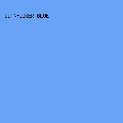 68A3F7 - Cornflower Blue color image preview