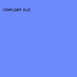 6C8AFB - Cornflower Blue color image preview