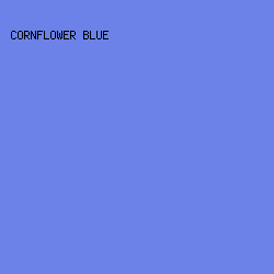 6c82e8 - Cornflower Blue color image preview