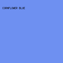 6e90f1 - Cornflower Blue color image preview