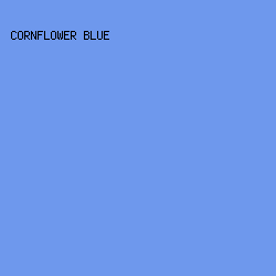 6e98ed - Cornflower Blue color image preview