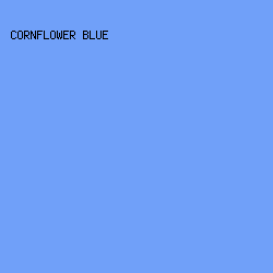 70A0F9 - Cornflower Blue color image preview