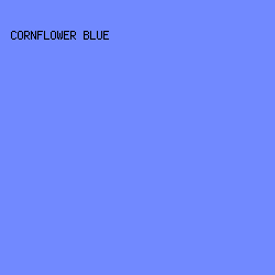 7189ff - Cornflower Blue color image preview