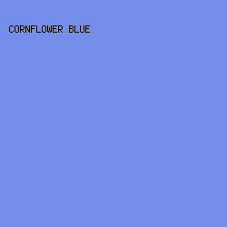 768eeb - Cornflower Blue color image preview