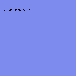 7D8BEF - Cornflower Blue color image preview