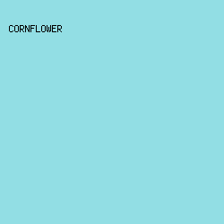 92DEE4 - Cornflower color image preview