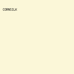 FBF7D8 - Cornsilk color image preview