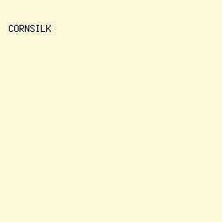 FBF9DA - Cornsilk color image preview