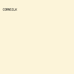 FCF4D9 - Cornsilk color image preview