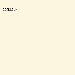 FCF6E0 - Cornsilk color image preview