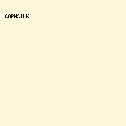 FCF8D9 - Cornsilk color image preview