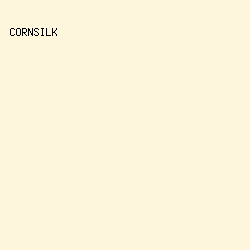 FDF6DC - Cornsilk color image preview