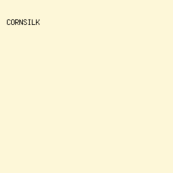 FDF7D8 - Cornsilk color image preview