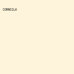 FEF4DB - Cornsilk color image preview