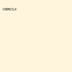 FFF5DC - Cornsilk color image preview