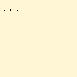 FFF6D6 - Cornsilk color image preview