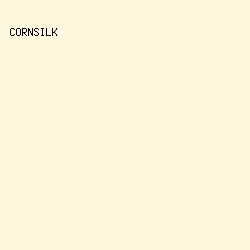 FFF6DE - Cornsilk color image preview