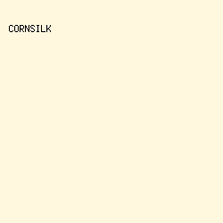 FFF7DE - Cornsilk color image preview