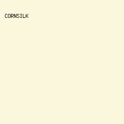 fbf7dc - Cornsilk color image preview