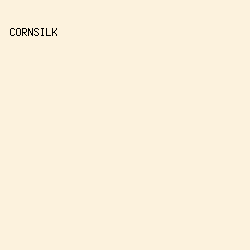 fcf2dd - Cornsilk color image preview