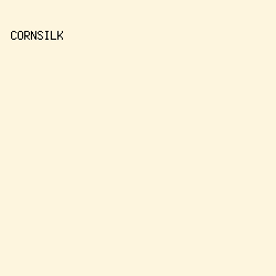 fdf5de - Cornsilk color image preview