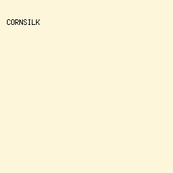 fdf6da - Cornsilk color image preview