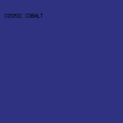 2E3280 - Cosmic Cobalt color image preview