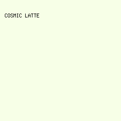F7FFE7 - Cosmic Latte color image preview