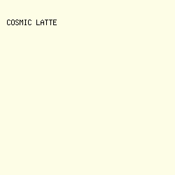 fdfde6 - Cosmic Latte color image preview