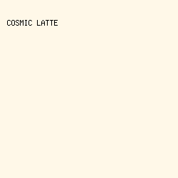 fff8e8 - Cosmic Latte color image preview
