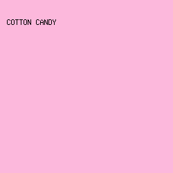 fcb8dc - Cotton Candy color image preview