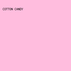 ffbdde - Cotton Candy color image preview
