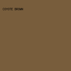 785d3c - Coyote Brown color image preview