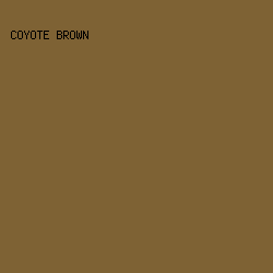 7e6234 - Coyote Brown color image preview