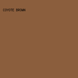 8B5E3D - Coyote Brown color image preview