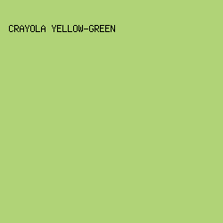 B0D377 - Crayola Yellow-Green color image preview
