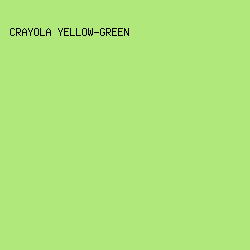 B1E87B - Crayola Yellow-Green color image preview