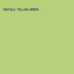 B6D179 - Crayola Yellow-Green color image preview