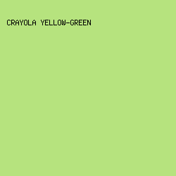B6E37E - Crayola Yellow-Green color image preview