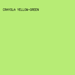 B7EC75 - Crayola Yellow-Green color image preview